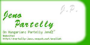 jeno partelly business card